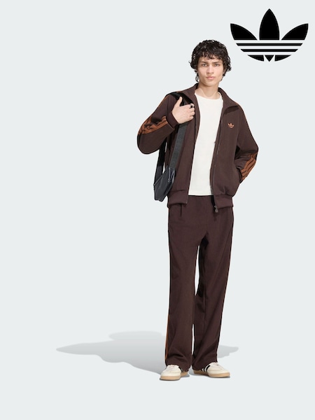 Braun - Regular Adidas Originals Firebird Corduroy Track Top
