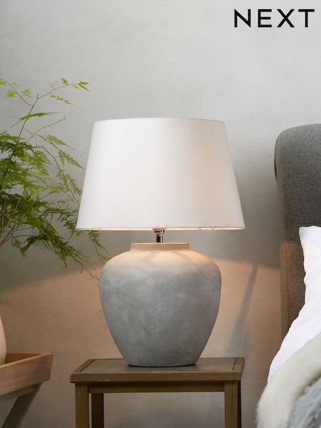 Grey Lydford Large Table Lamp (428938) | €145
