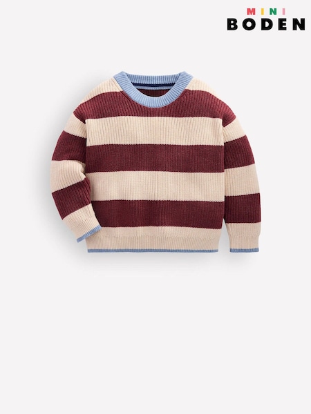 Rosso - Boden Chunky Cotton Jumper