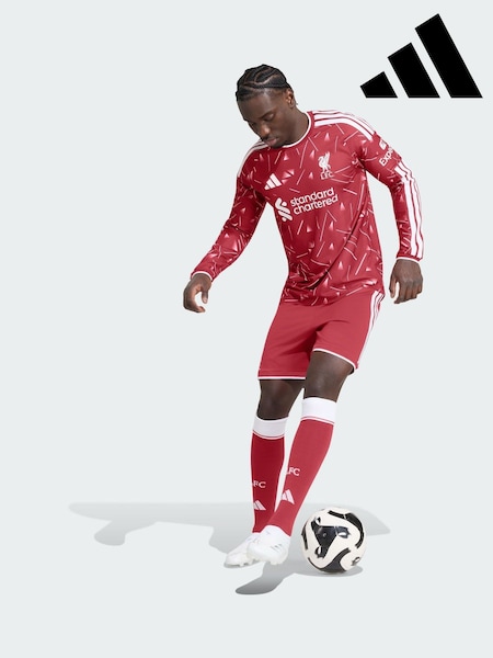 Red - Regular Adidas Liverpool Fc 26/27 Home Authentic Long Sleeve Jersey