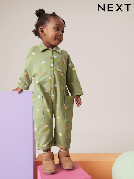 Green Long Sleeve Jumpsuit (3mths-7yrs) (429337) | €9 - €12