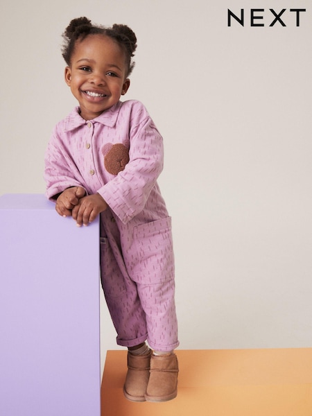 أرجواني - Long Sleeve Jumpsuit (3mths-7yrs) (429362) | ‏63 د.إ.‏ - ‏ 78‏ د.إ.