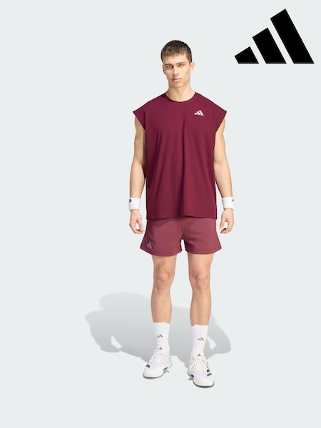 Red - Regular Adidas Tennis Climacool+ Oversized Sleeveless Tank Top