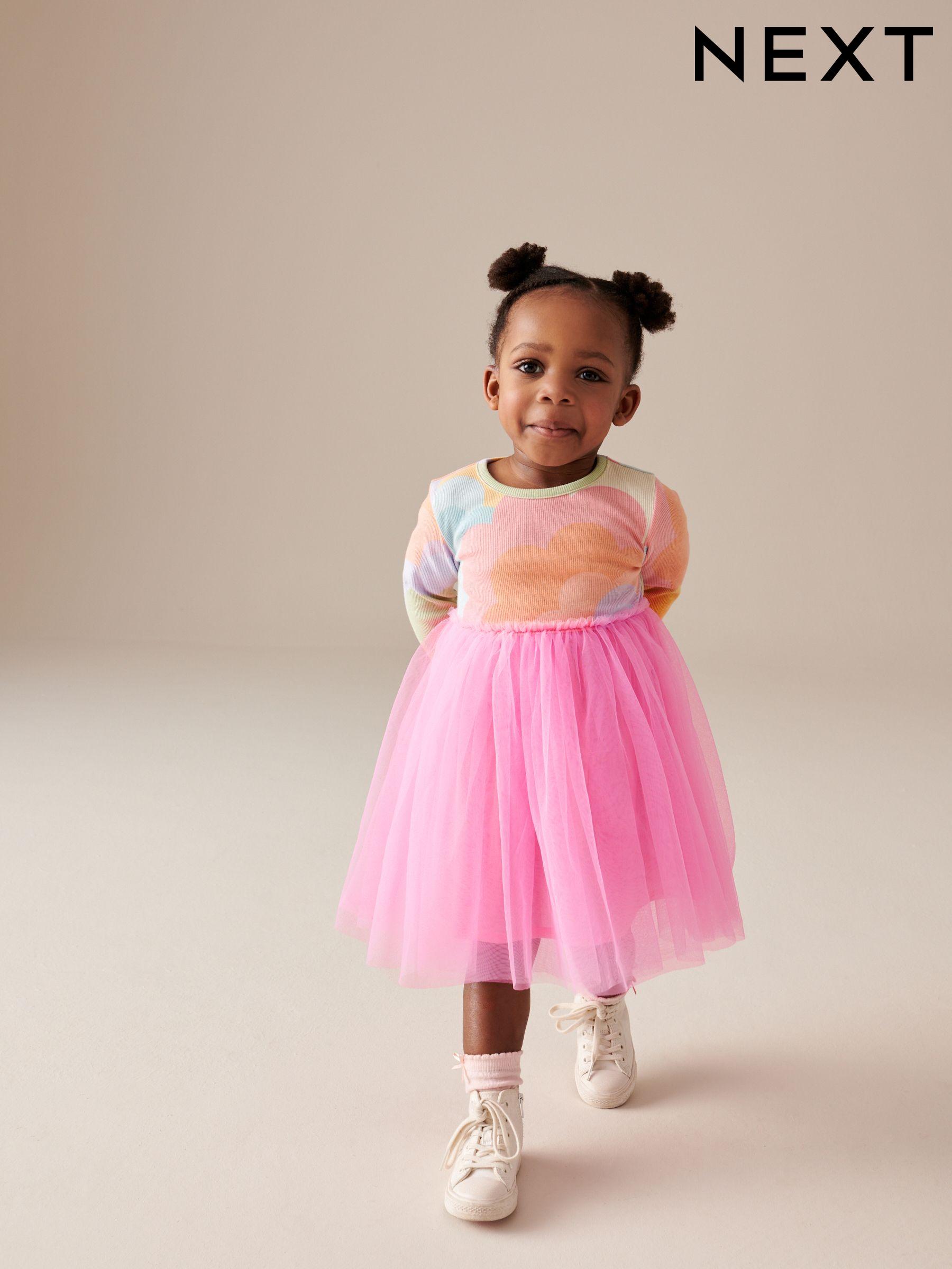 Girls Long Sleeve Rainbow Dresses Next Oman