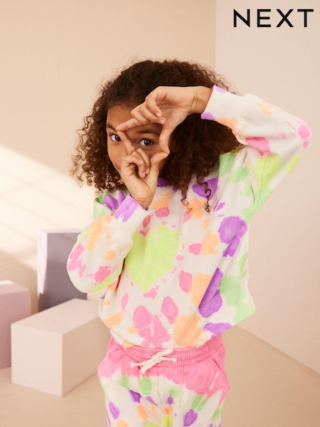 Z vozlanjem barvana rožnat - Crew Sweatshirt Top (3-16yrs) (430145) | € 12 - € 17