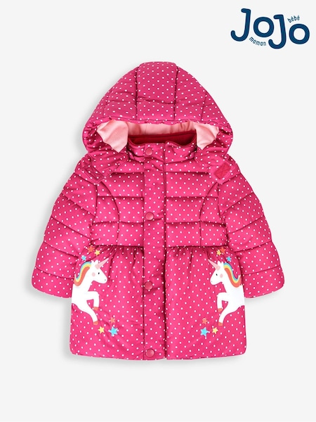 Jojo Maman Bébé Unicorn Print Puffer Jacket (430257) | ‏316 ر.س.‏ - ‏328 ر.س.‏
