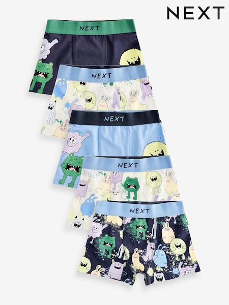 Purple Monster Trunks 5 Pack (1.5-16yrs) (430306) | 41 QAR - 44 QAR