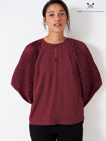 Crew Clothing Company Blue Spot Relaxed Blouse (430368) | €36