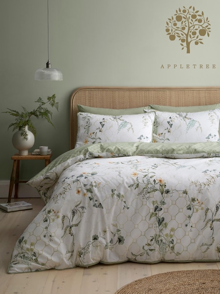 Appletree Floral Trellis Duvet Cover & Pillowcase Set