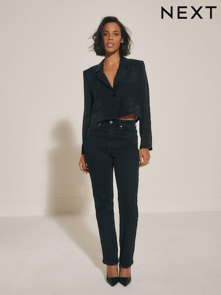 Black Comfort Stretch Straight Jeans (431016) | € 9