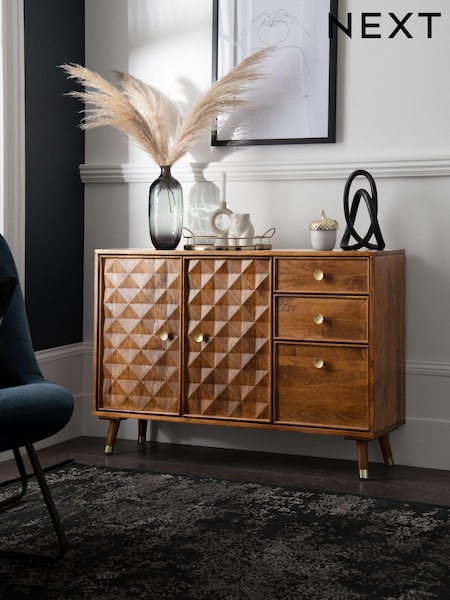Dark Lloyd Mango Wood Slim Sideboard (431175) | €875