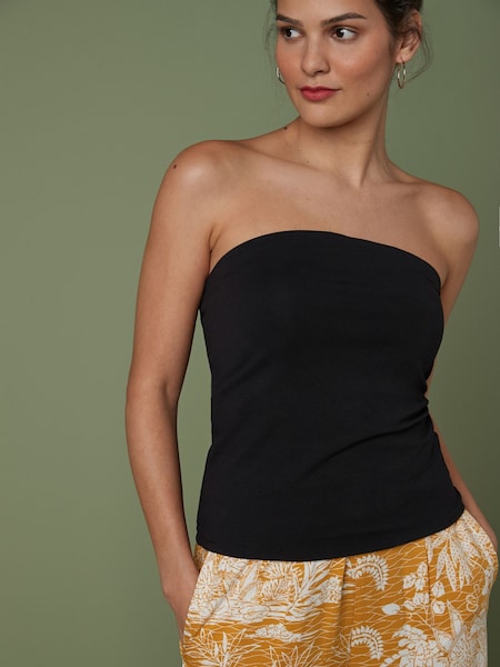 Schwarz - Cotton Rich Bandeau Boobtube Top (431752) | 12 €
