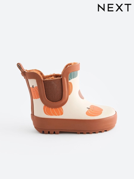 Orange Pumpkin Warm Lined Ankle Wellies (432567) | €9 - €11.50