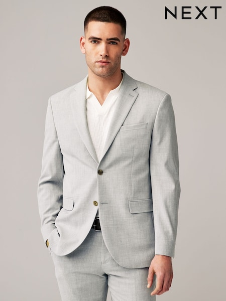 Svetlo siva - Klasičen kroj - Motionflex Stretch Suit Jacket (432772) | € 84