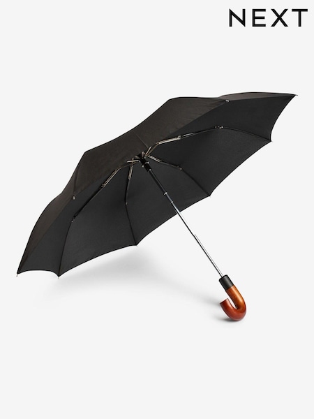 Black Wooden Handle Umbrella (433010) | €28