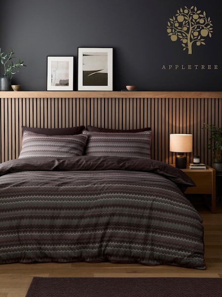 Appletree Chevron Stripe Duvet Cover & Pillowcase Set