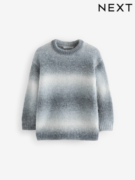 Grey Ombre Crew Neck Jumper (3-16yrs) (433564) | €18 - €23