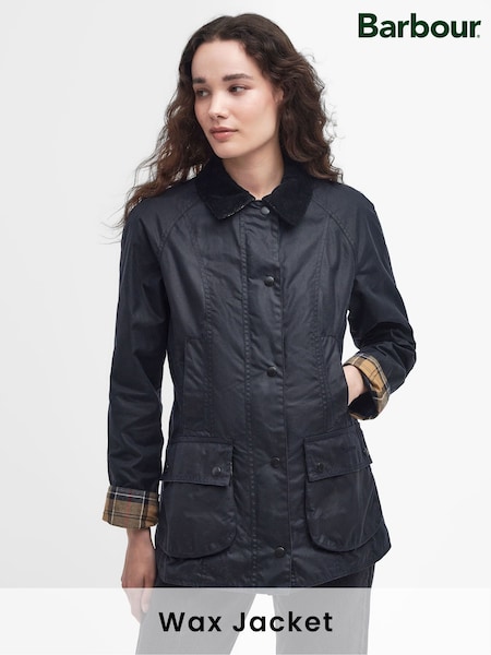 Barbour® Navy Beadnell Classic Wax Jacket (433566) | €318