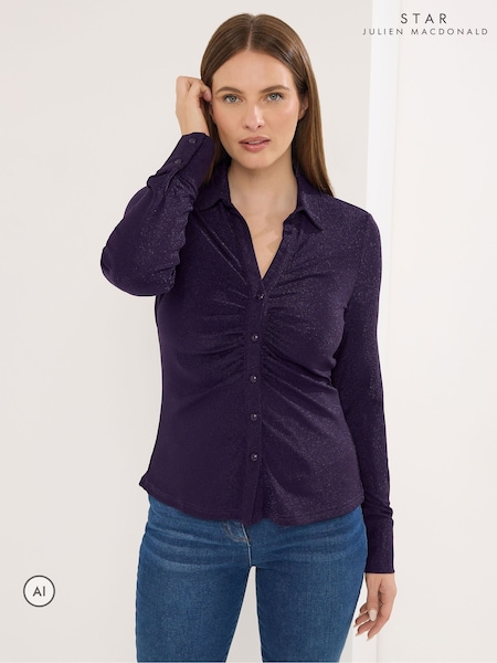 Púrpura - Star By Julien Macdonald Sparkle Jersey Shirt