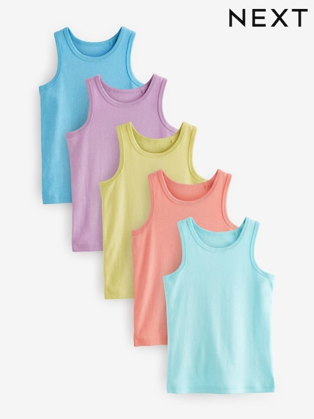 Mehrfarbig/Pastell - Cami Cropped Vest 3 Pack (2-16yrs) (433952) | 5 € - 8 €