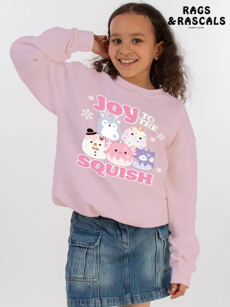 وردي - Rags & Rascals Squishmallows Joy To The Squish Christmas Sweat Top