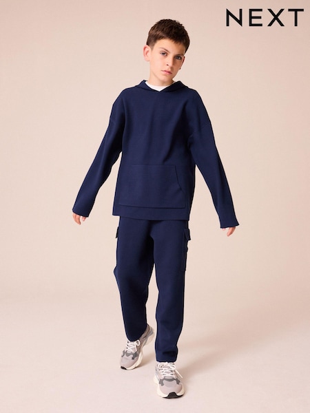Mornarsko modra - Knitted Hoodie and Jogger Set (3-16yrs) (434154) | € 28 - € 33