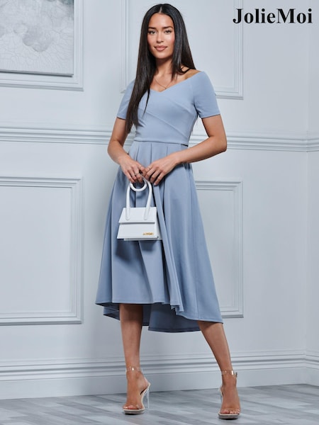 Hellblau - Jolie Moi Lenora Fit & Flare Midi Dress (435700) | 20 €