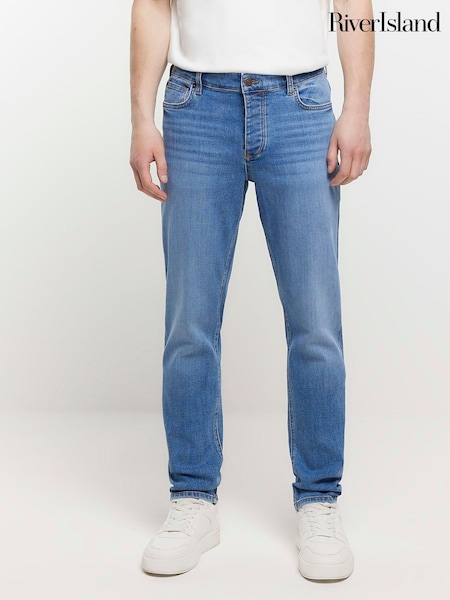 River Island Blue Slim Fit 100% Cotton Jeans (435707) | €23
