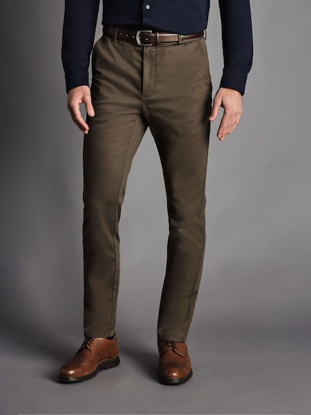 Marrón - Charles Tyrwhitt Slim Fit Ultimate Non-Iron Chinos (436148) | 127 €