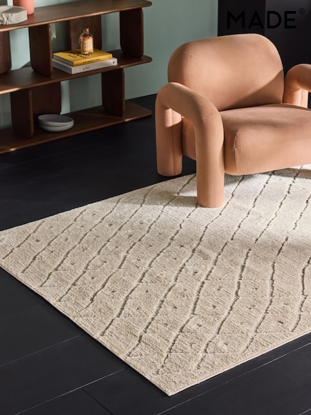 MADE.COM Cream Roya Rug (436263) | €74 - €211
