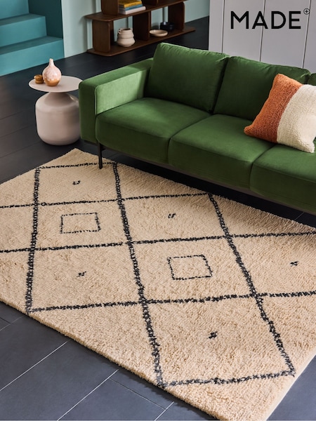 MADE.COM Natural Mona Wool Berber Rug (436318) | €300 - €805