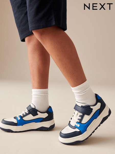 Blue White Elastic Lace Trainers (436468) | €26 - €33