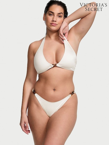Victoria's Secret Coconut White Cheeky Swim Chain Bikini Bottom (436671) | €15.50