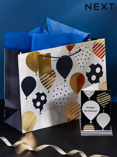 Balloons Gift Bag and Card Set (436943) | 6 €