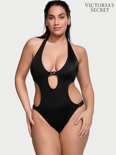 Victoria's Secret Black Cut Out Chain Swimsuit (437128) | €38