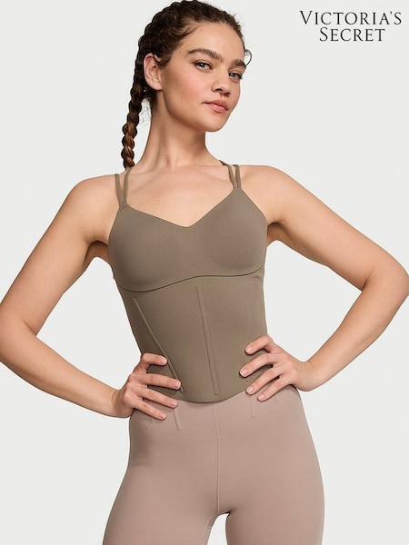 Victoria's Secret Terra Olive Green VS Elevate Corset Tank Top (437274) | €52