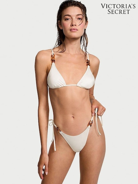 Victoria's Secret Coconut White Brazilian Swim Chain Bikini Bottom (437326) | €15.50