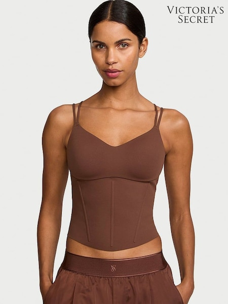 Victoria's Secret Ganache Brown VS Elevate Corset Tank Top (437886) | €52
