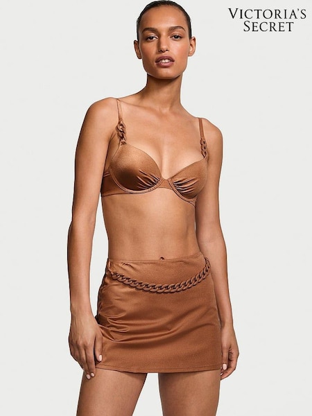 Victoria's Secret Caramel Brown Swim Chain Mini Skirt (437915) | €19.50