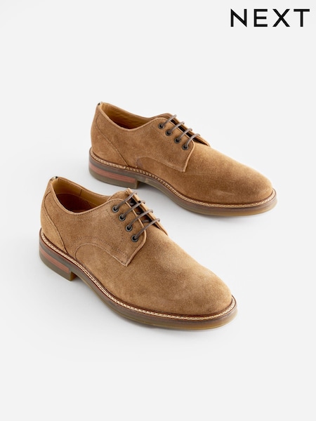 Stone Suede Signature Chunky Derby Shoes (438145) | €29