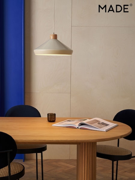 MADE.COM Cream Albert Pendant Ceiling Light (439016) | €94