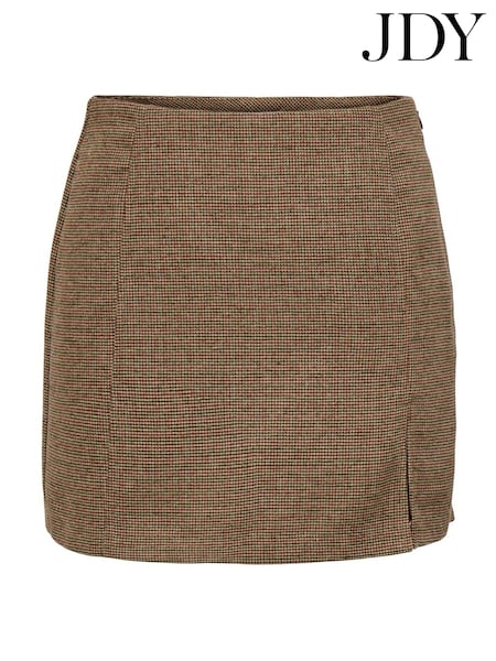 ๋ธ๋ผ์ด - Jdy Check Mini Skirt