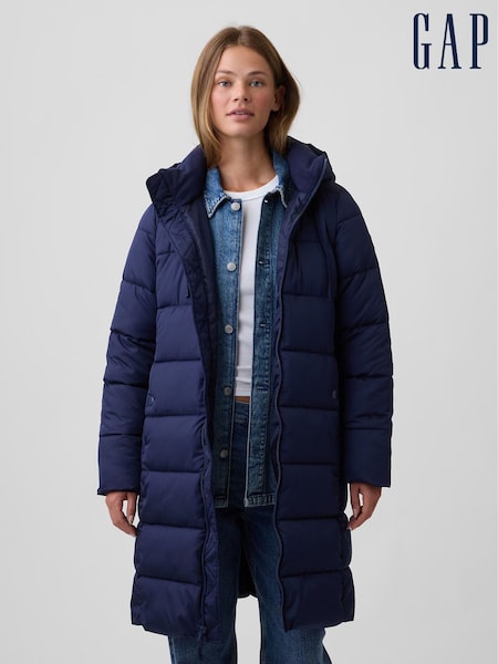 Blau - Gap Relaxed Midi Puffer Coat
