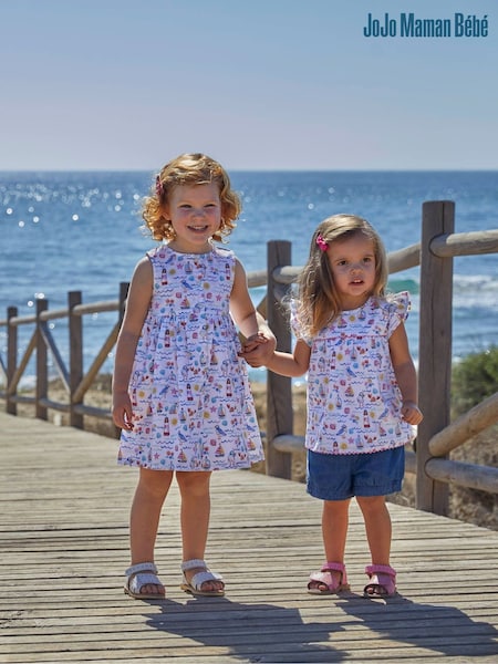 JoJo Maman Bébé Seashore Print Button Through Dress (439799) | 35 €
