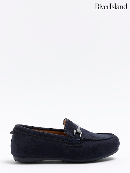 River Island Blue Boys Suede Loafers (439838) | €10