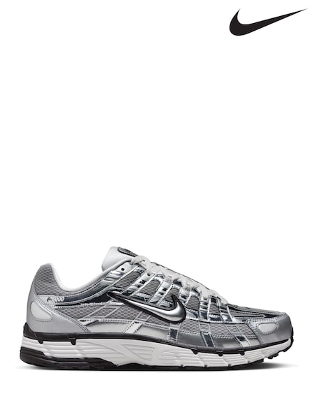 Grey/Silver - Regular Nike P-6000 Trainers