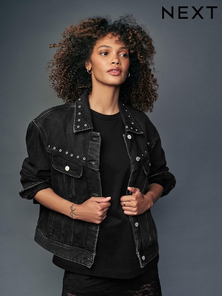 Черная петля - Oversized Denim Trucker 100% Cotton Jacket (441058) | €12