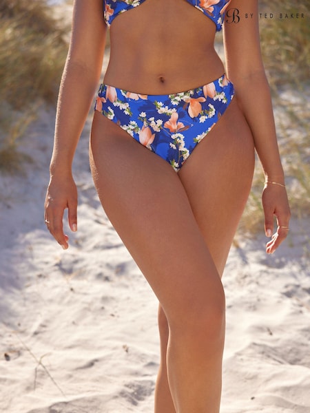 B By Ted Baker Navy Floral Bikini Bottoms (441522) | 45 €