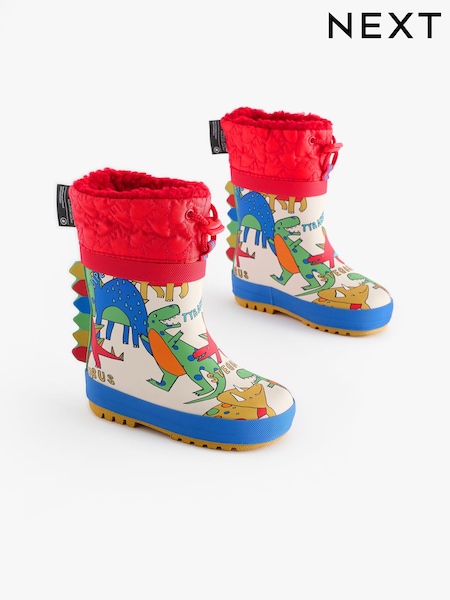 レッド / ブルー - Thermal Thinsulate™ Lined Cuff Wellies (441742) | ¥ 3,500 - ¥ 4,080
