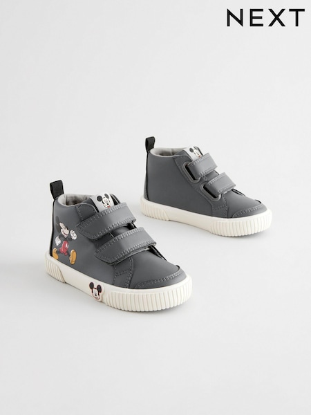 Grey Mickey Mouse Touch Fastening Hightop Boots (441775) | €29 - €35